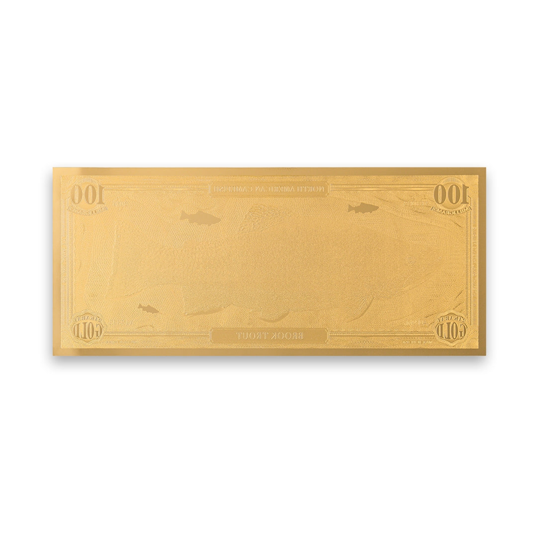 Brook Trout Aurum® 100mg 24k Gold Bill Series II