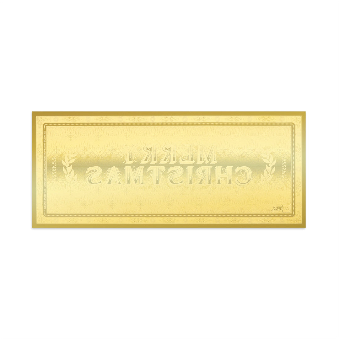 Merry Christmas Aurum® 24k Gold Bill