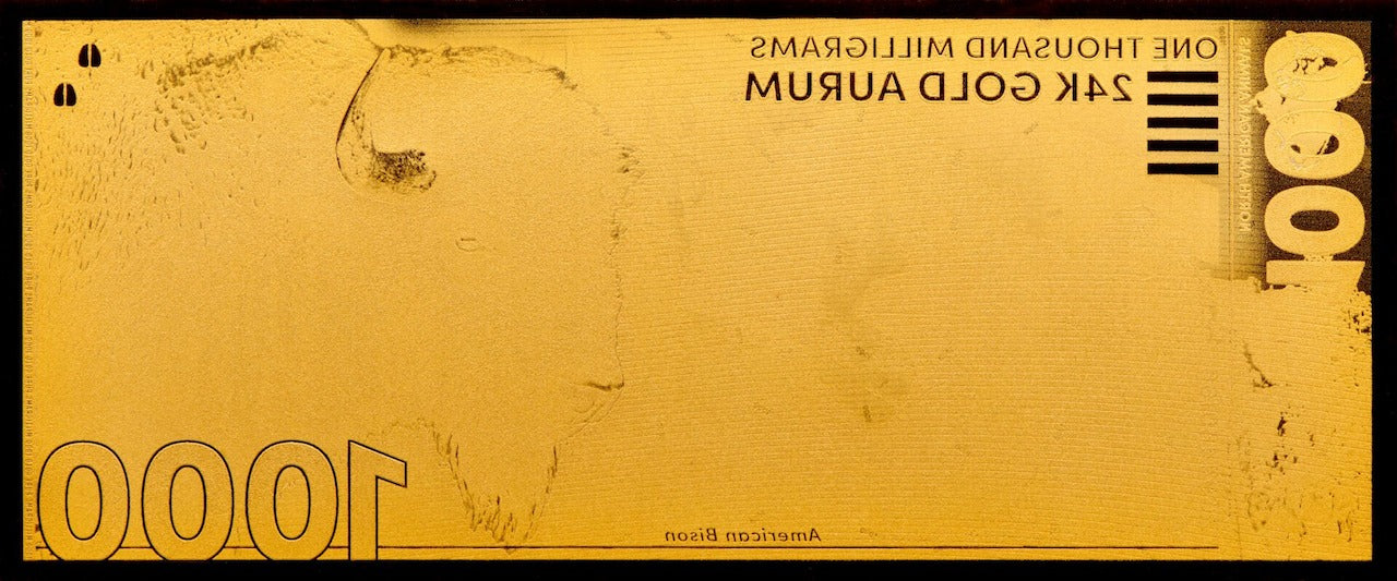 American Bison Aurum® 1000mg 24k Gold Bill 2024