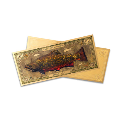 Brook Trout Aurum® 100mg 24k Gold Bill Series II