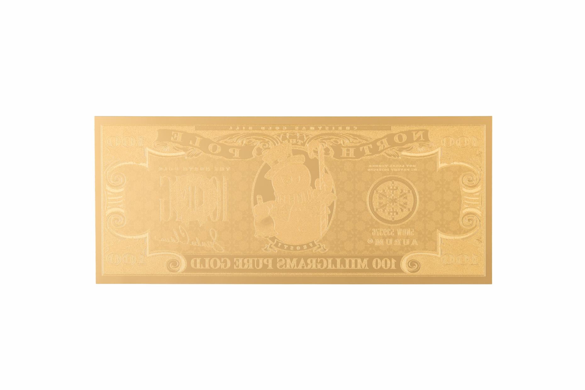 New! Snowman Aurum® 24k Gold Bill