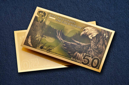 Bald Eagle Aurum® 50mg 24k Gold Bill