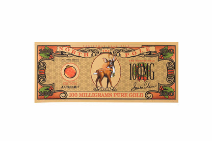 New! Christmas Reindeer Aurum® 24k Gold Bill