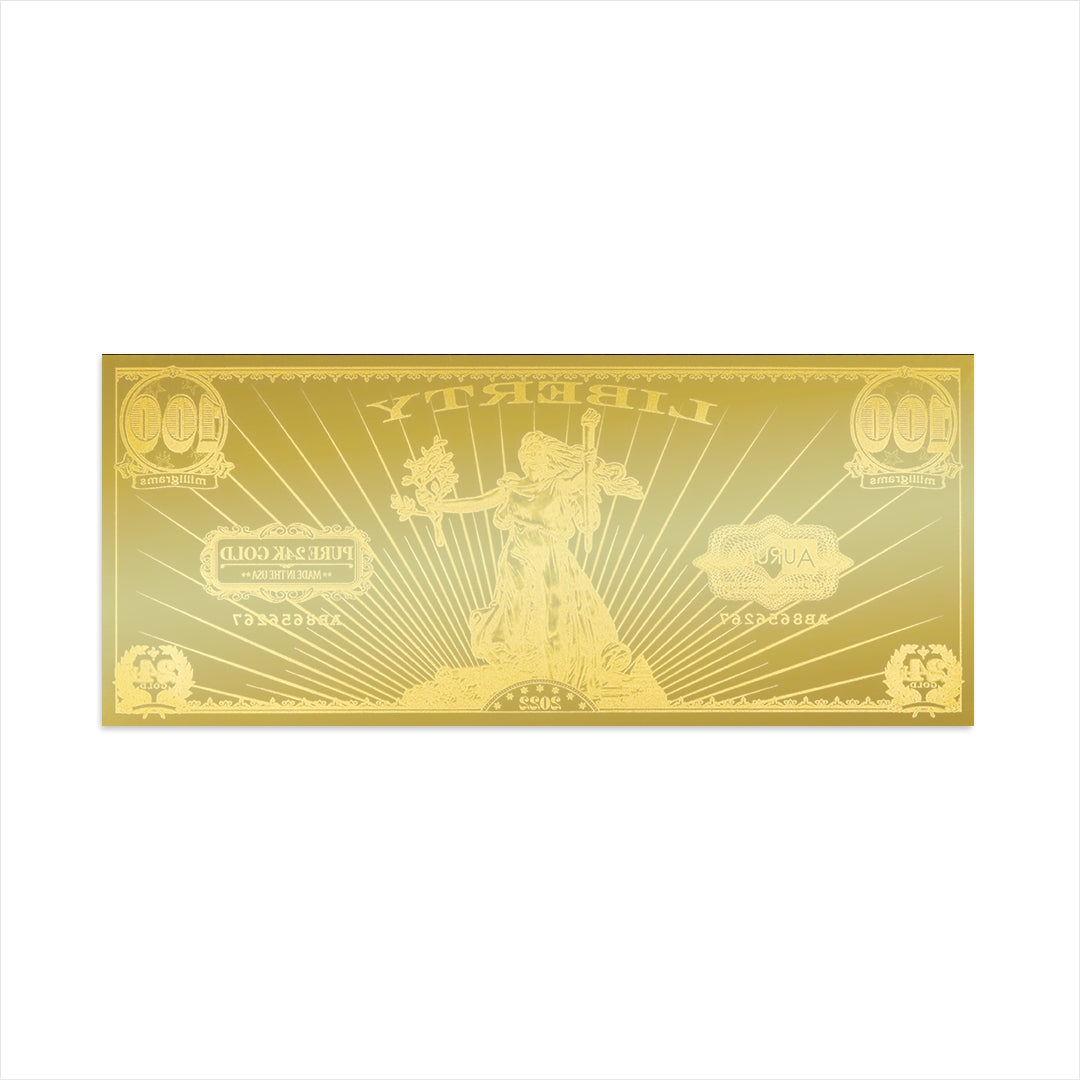 St. Gaudens' Liberty Aurum® 24k Gold Bill - Any Year