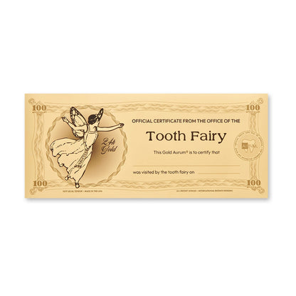 Tooth Fairy Aurum® 24k 100mg Gold Bill