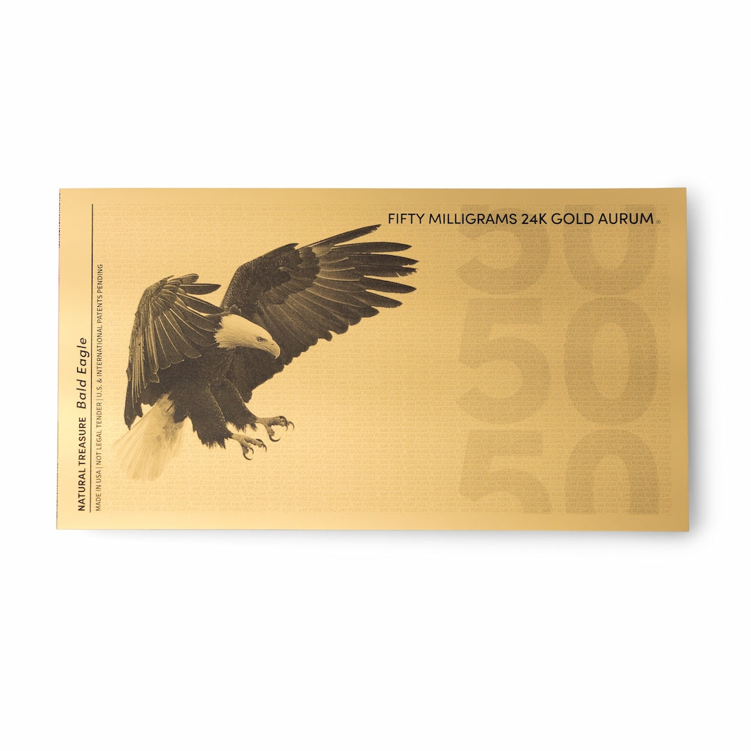 Bald Eagle Aurum® 50mg 24k Gold Bill