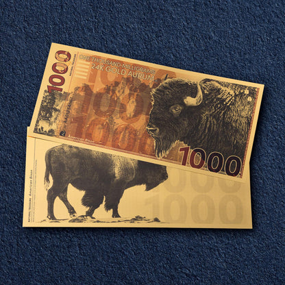 New! American Bison Aurum® 1000mg 24k Gold Bill 2025