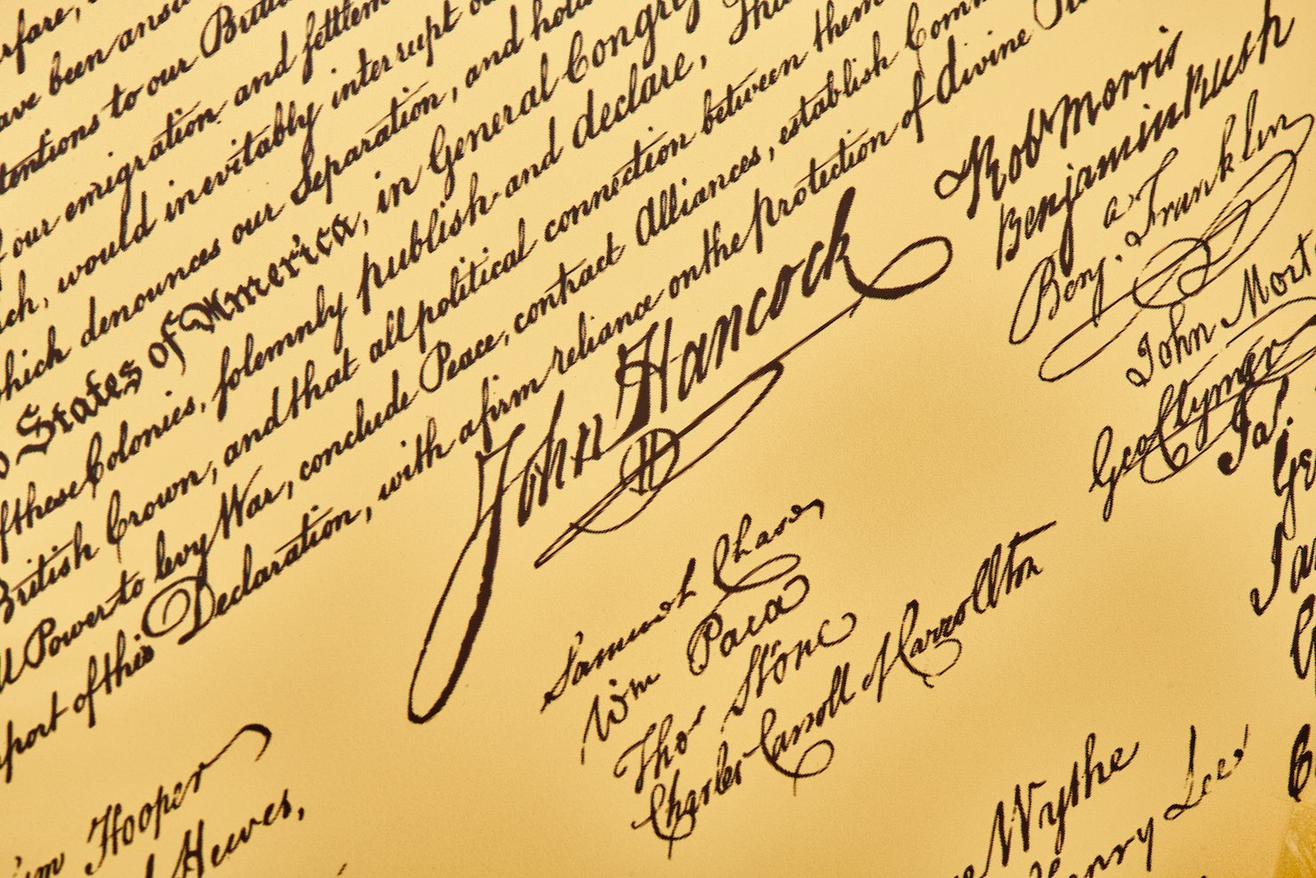 The Second Continental Congress Declaration of Independence