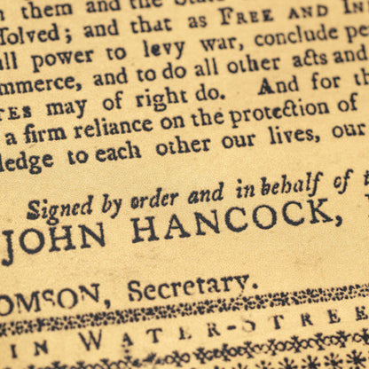 The Holt Declaration of Independence